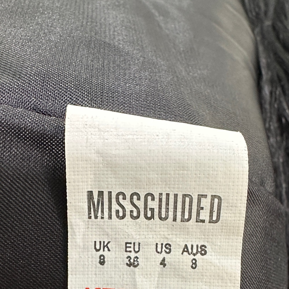 Missguided Black Faux Fur Pea Coat - Picture 8 of 8